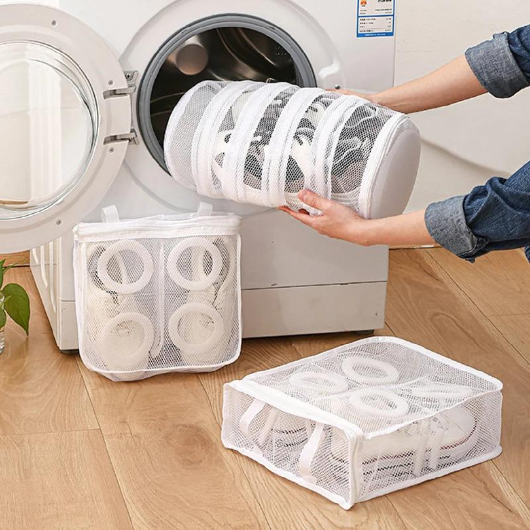 Saco de Malha para Proteger Peças Delicadas na Máquina de Lavar