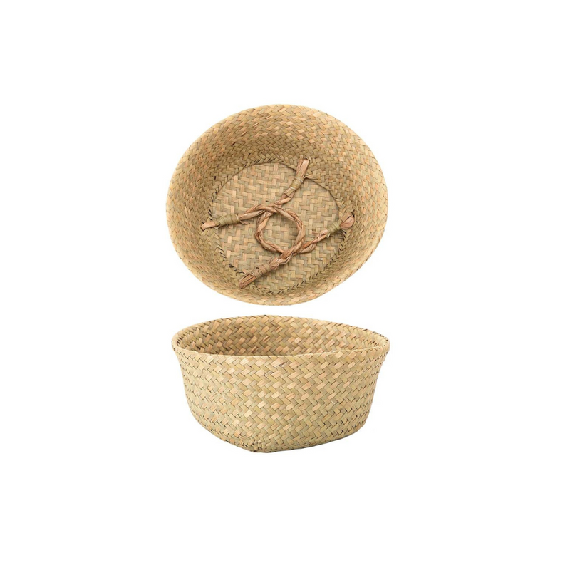 Cesta para Vaso de Flores em Rattan