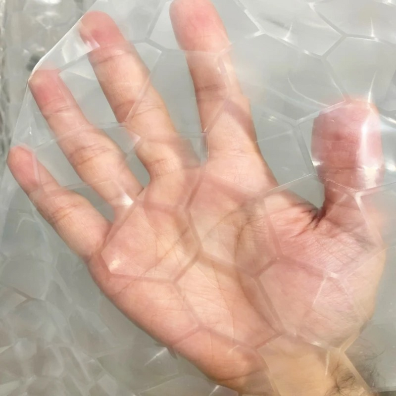 Cortina de Chuveiro 3D Transparente à Prova D'Água