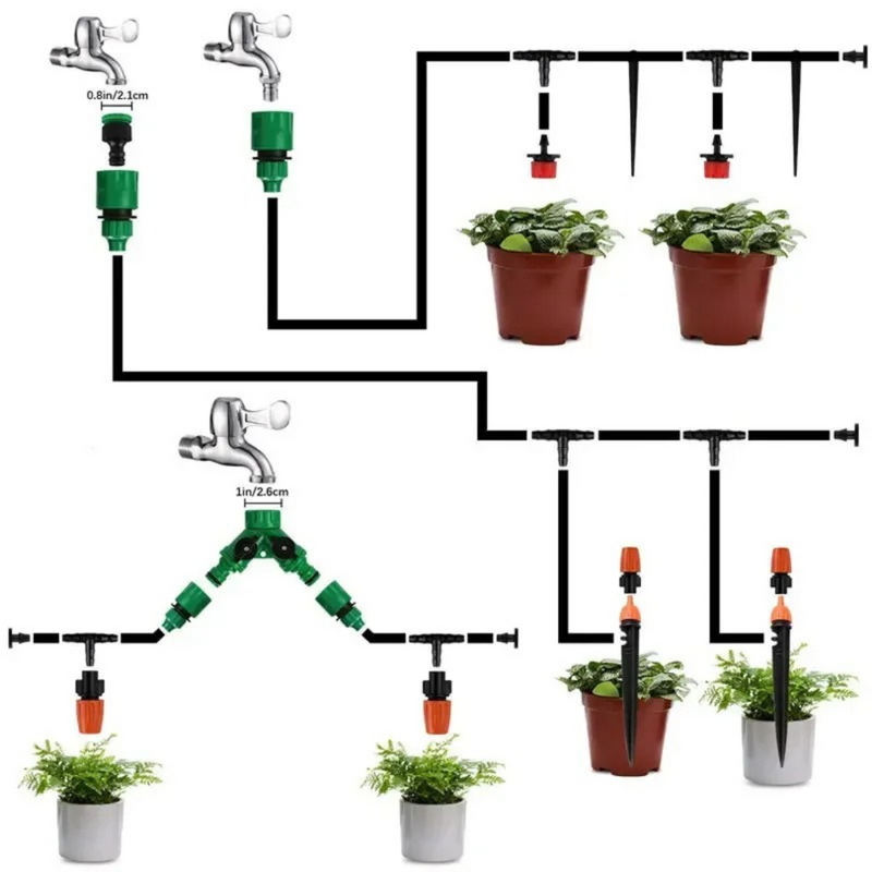 Kit de Irrigação Automático por Gotejamento