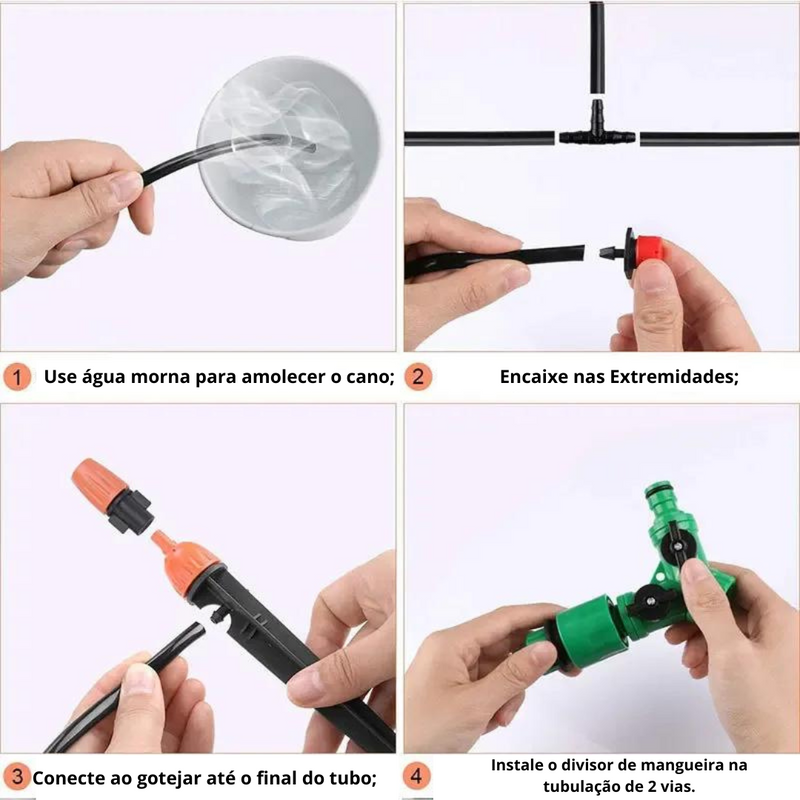 Kit de Irrigação Automático por Gotejamento