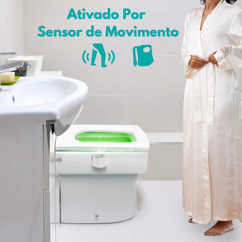 Lâmpada de Vaso Sanitário com Sensor de Movimento