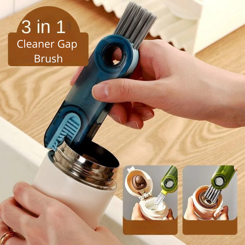 Mini Escova de Limpeza Cleaner Gap Brush 3 Em 1